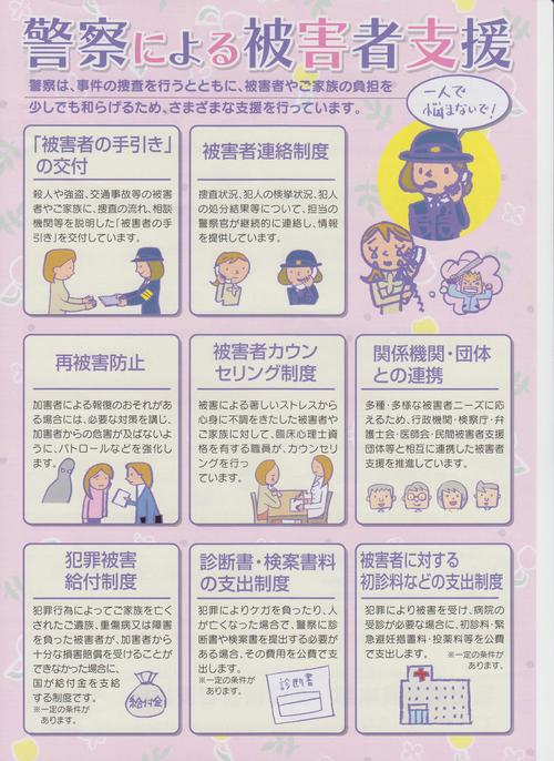 警察による被害者支援一覧